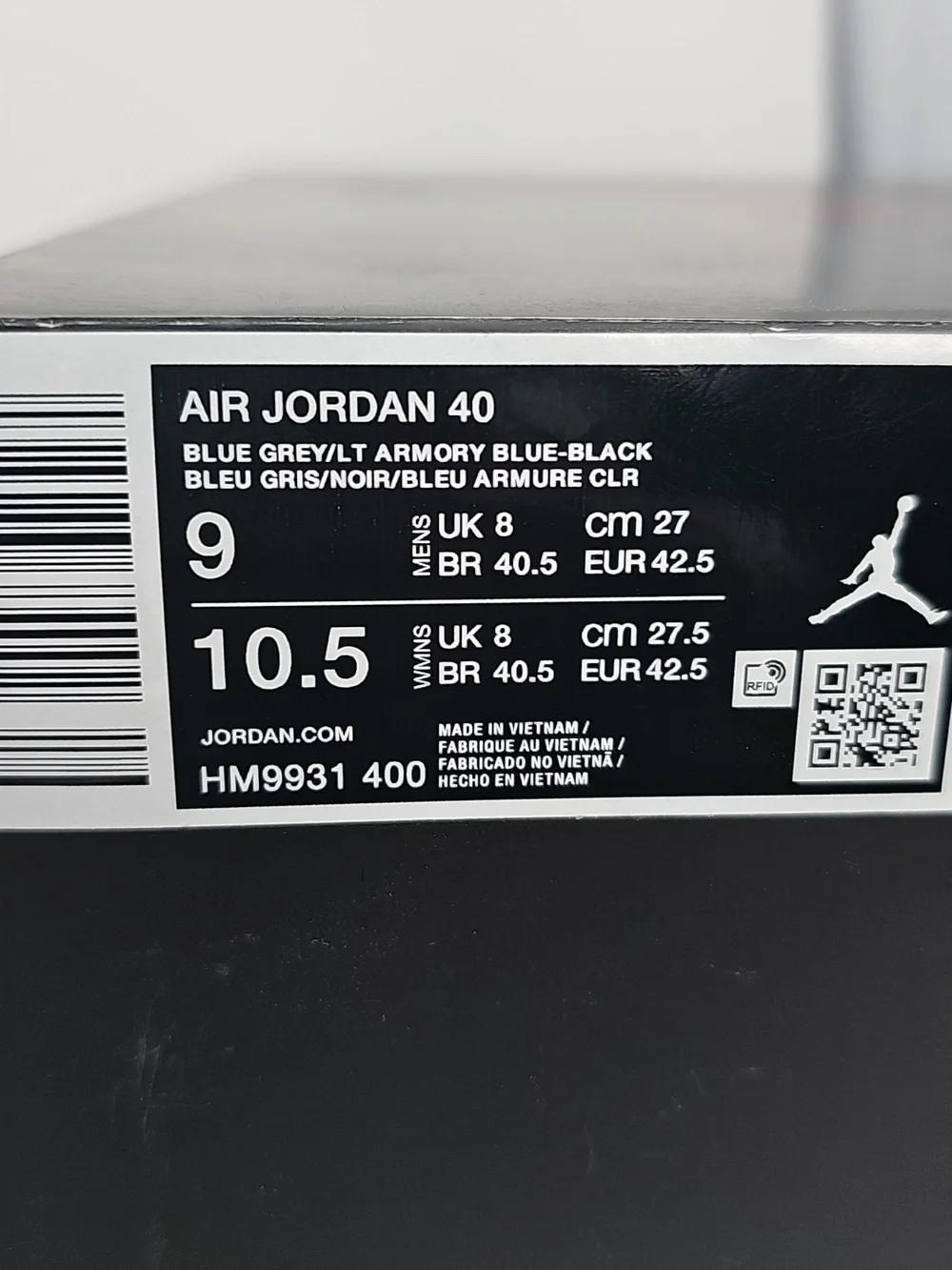 Air Jordan 40 Blue Suede Mens Basketball Shoes - Size 9 - Picture 2 of 10